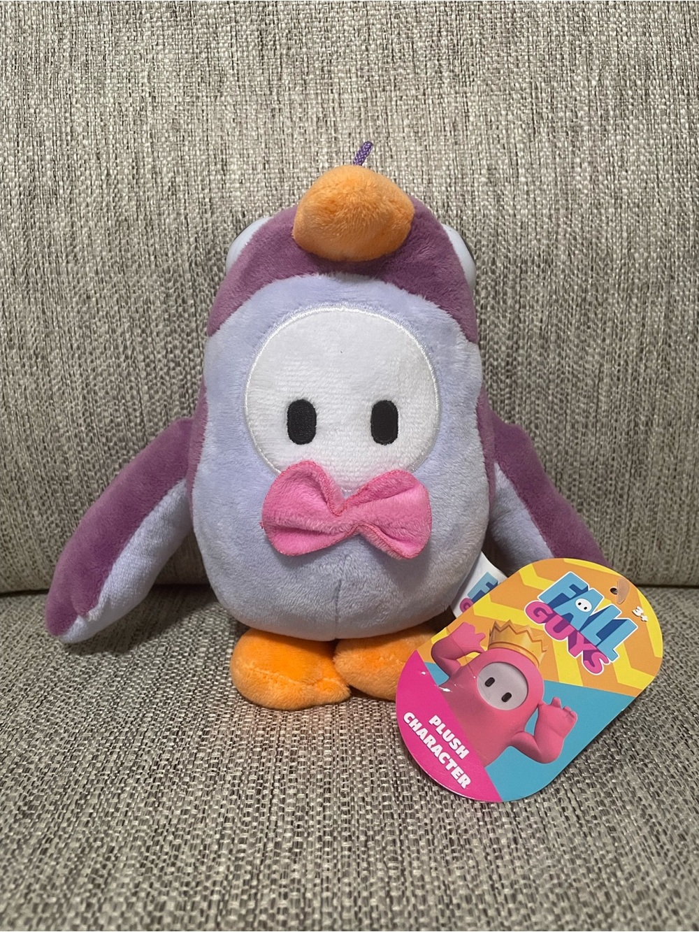 Fall Guys Purple Preppy Penguin Plush Small Toy Game Character Collectible Kids